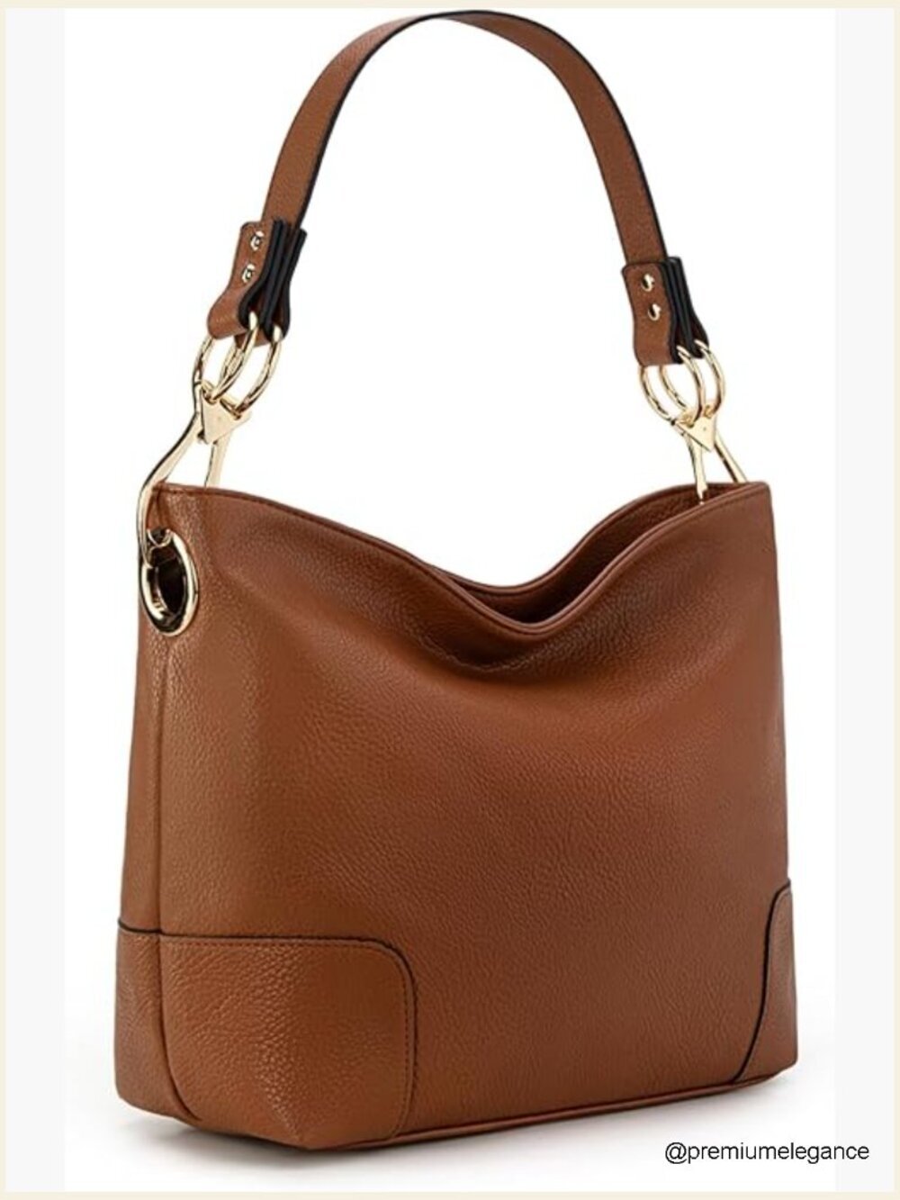 Slouchy Hobo Bag Top Handle Satchel Shoulder Purse Faux Leather